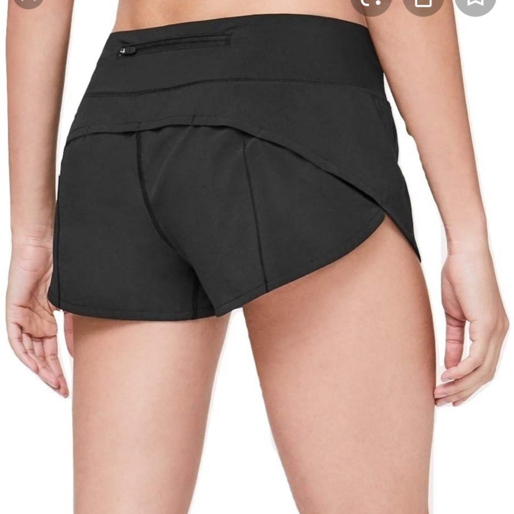Lululemon Black Run Speed Short size 4